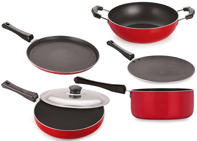 Nirlon Nirlon Non-Stick Rust Free Cookware Combo Set
