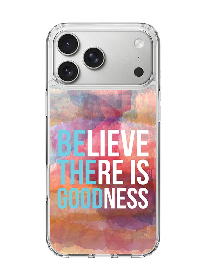 Stylizedd Classic Clear MagSafe Case for iPhone 17 Pro Max , Hybrid Soft Case Flexible Edges Anti Drop TPU PC Gel Thin Transparent Cover [ Designed for iPhone 17 Pro Max ] - Be The Good