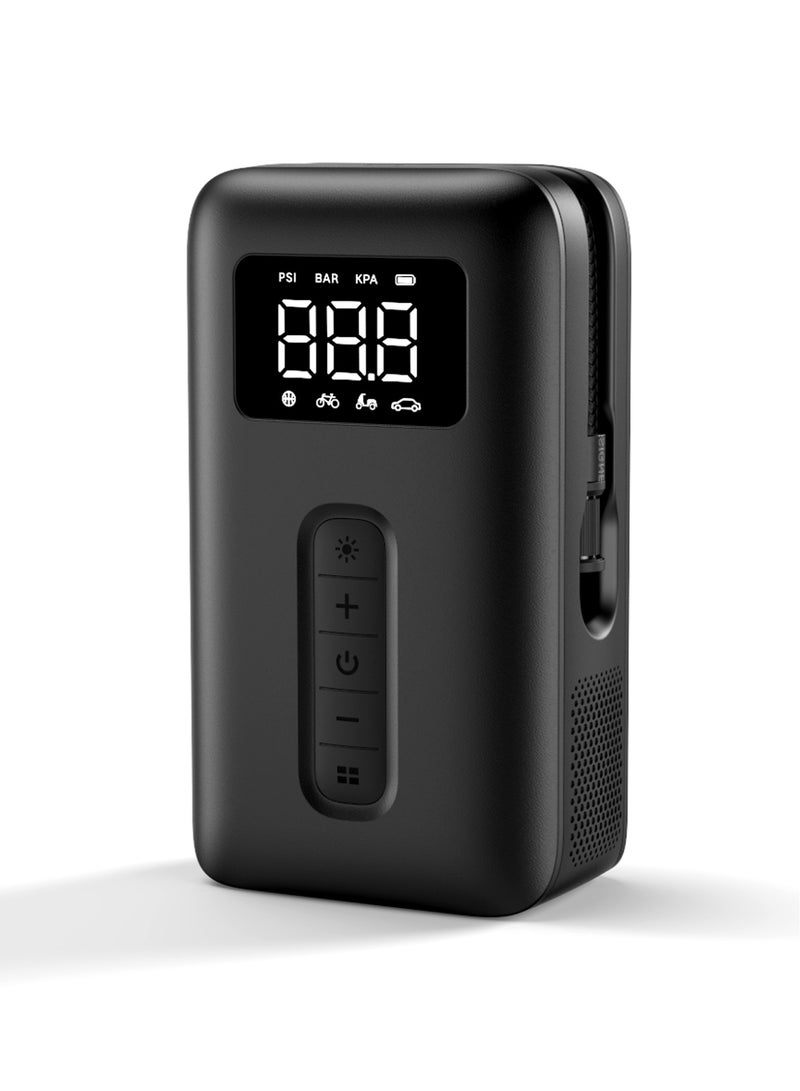 Ugreen Automatic Tire Inflator Portable Air Compressor External Power Free Multi-Devices Support & USB C Rechargeable Easy Operate Compatible With Car, Kind of Balls, Bike, Swimming Ring（Adapter Attached） - Image 1