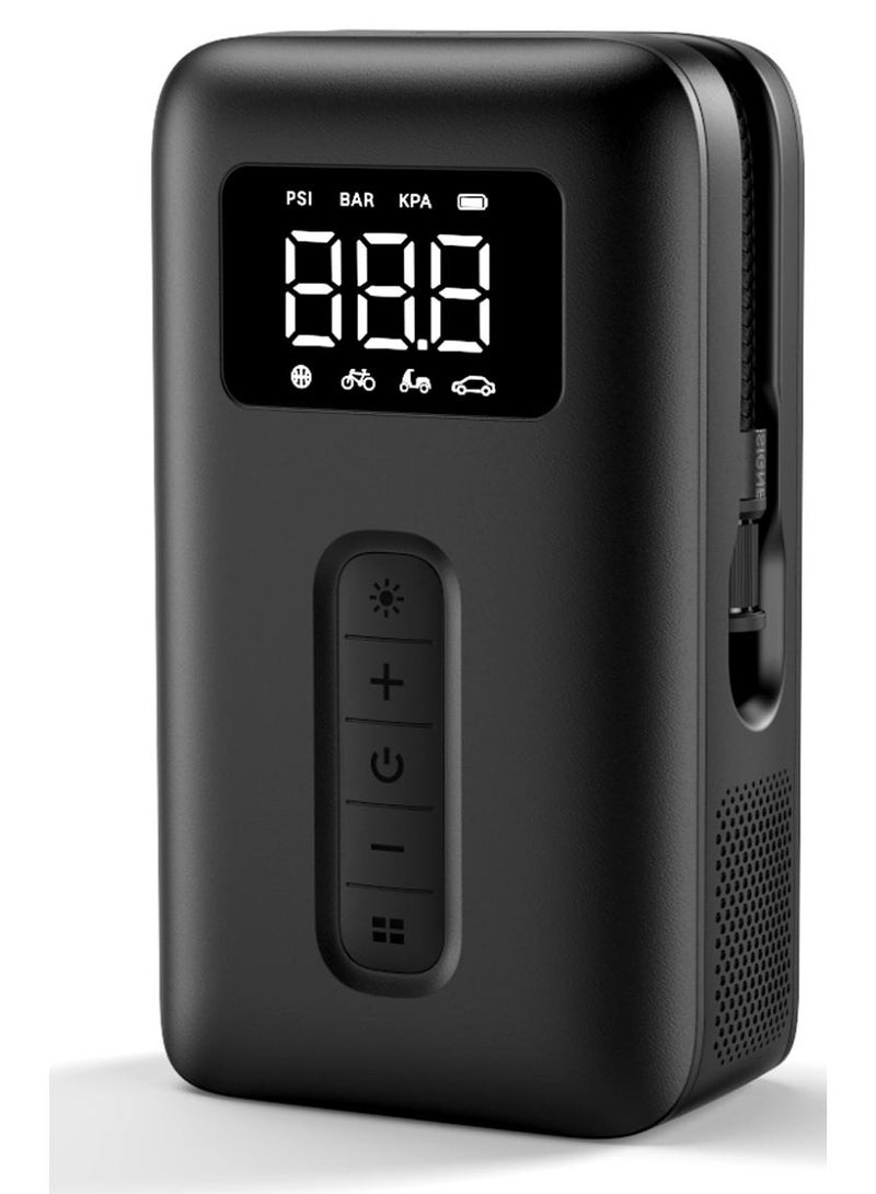 يو جرين منفاخ إطارات أوتوماتيكي محمول كومبريسور هواء لا يحتاج لطاقة خارجية مع دعم أجهزة متعددة وشحن عبر USB-C تشغيل سهل متوافق مع السيارات والكرات بأنواعها والدراجات الهوائية وحلقة السباحة(مزود بمحول إضافي) - Image 1