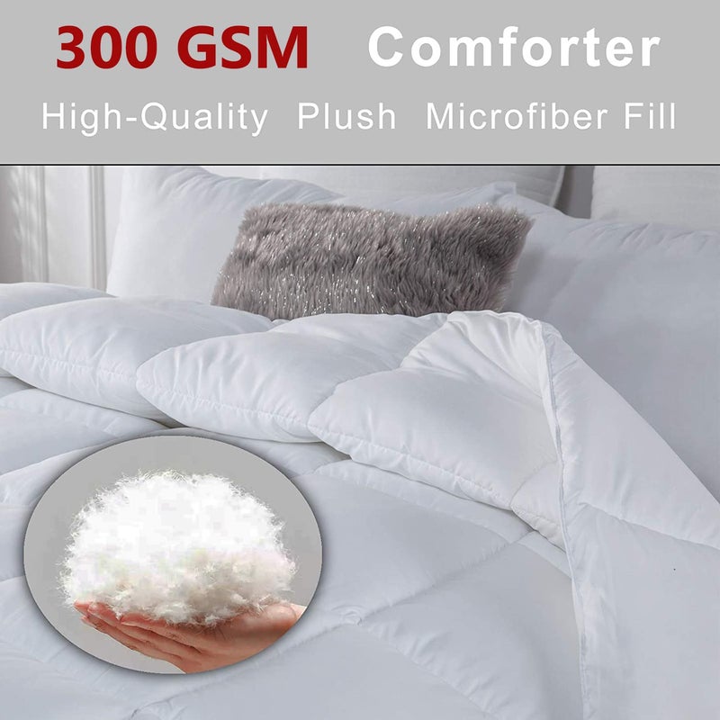 Razzai MammaYo Down Alternative Soft Quilted 300 GSM All Weather Comforter (60" x 90" Inches/152cm x 228cm) - Single Bed Comforters|Teal | Microfibre, lightweight| TC - 400 - Image 4