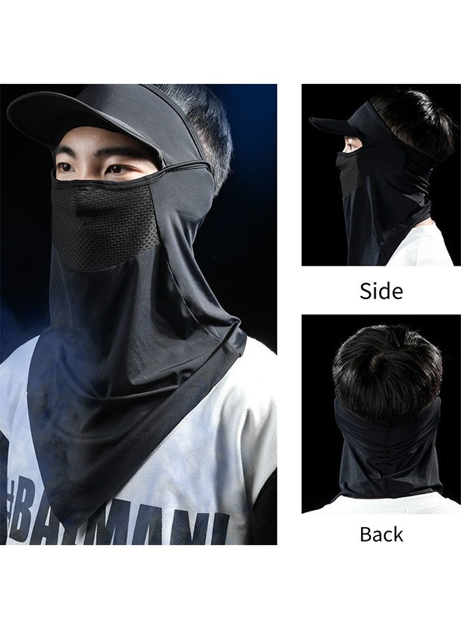قناع وجه واقي من الشمس من الحرير الجليدي، قبعة دراجات، دافئ للرقبة - Image 4