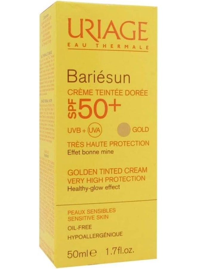 Uriage كريم باريسون SPF 50+ بلون ذهبي، 50 مل - Image 2