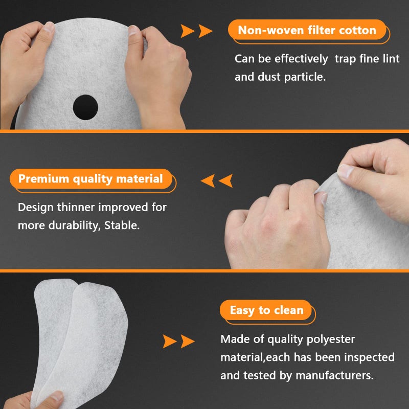Blutoget 25Pcs Cloth Dryer Exhaust Filter For Panda By Blutoget - Universal Dryer Lint Filter Cloth-Compatible For Panda Magic Chef Avant Sonya Dryer-20 Exhaust & 5 Air Intake Filter - Image 2
