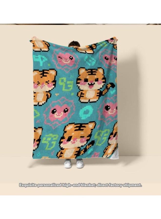 general Baby and children's cartoon flannel thin blanket (warm and comfortable, suitable for sleep, game use) 70cm*100cm - Image 3