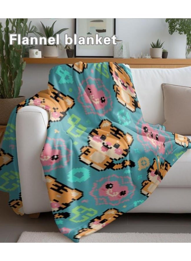general Baby and children's cartoon flannel thin blanket (warm and comfortable, suitable for sleep, game use) 70cm*100cm - Image 1