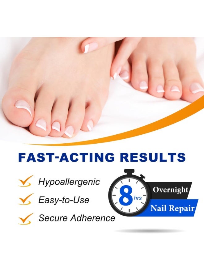 ATRJSZ 32 PCS Fungal Nail Patches for Broken Damaged Split Nails,Toenail Treatment Extra Strength,Nail Repair for Damaged Nails, Nails Care Supplies, Restore Discoloration and Thickness - Image 2