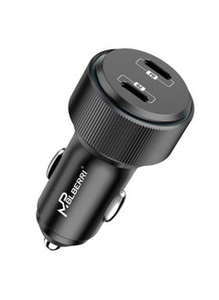 mpBLBERRI MPBLBERRI Premium Quality PD Car Charger, 66W, with Type-C to Type-C Cable, Fast Charging, Black  - Image 2