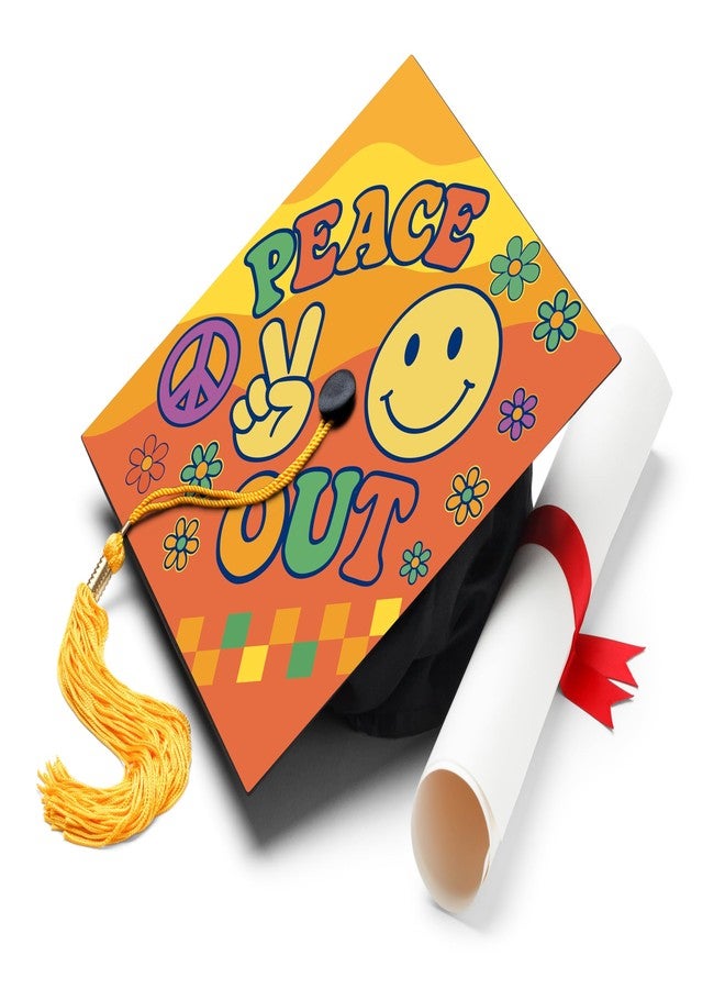 ADVANSYNC Peace Out Graduation Cap Topper - Image 1