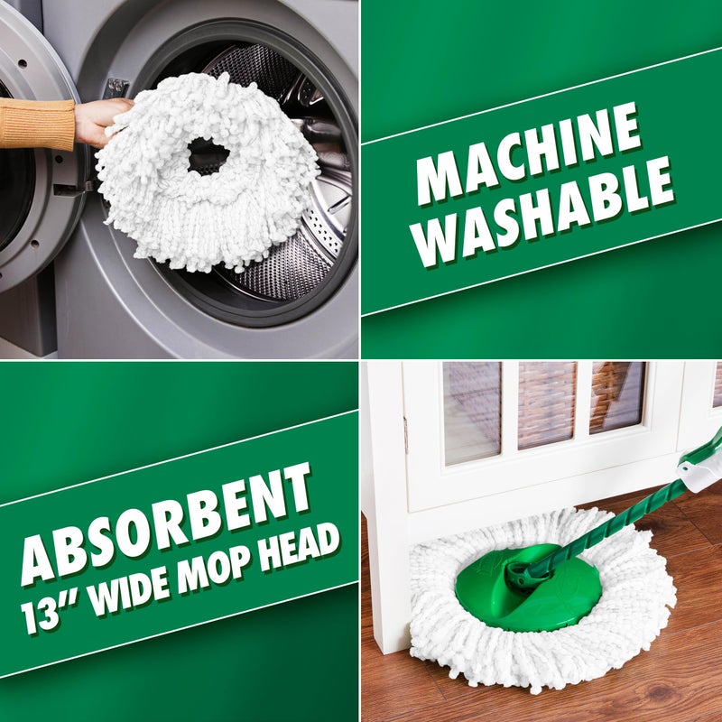 Libman Commercial Libman Tornado Spin Mop System with Refill Heads, Microfiber Spinning Mop and Bucket with Wringer Set for Home, Floor Cleaning of Hard-Wood, Laminate, Tile, All Surface Cleaner - Image 5