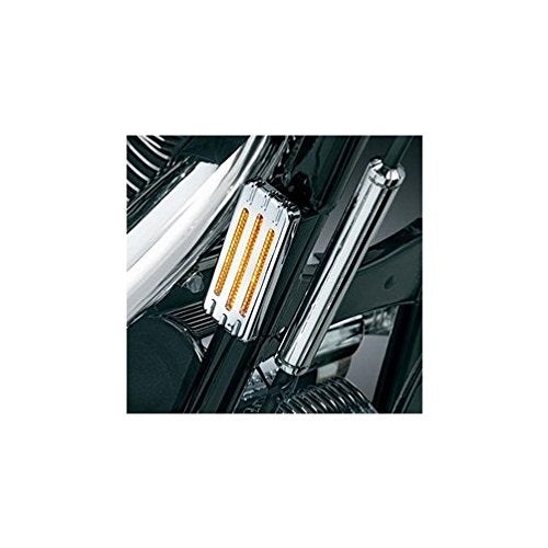 Kuryakyn 9002 Motorcycle Accent Accessory: Large Reflector Covers for Honda, Yamaha Motorcycles, Chrome, 1 Pair - Image 3
