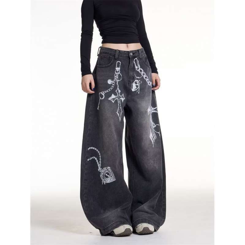 Unisex Classic Denim Jeans Loose Fit Daily Outdoor Wear - Image 5
