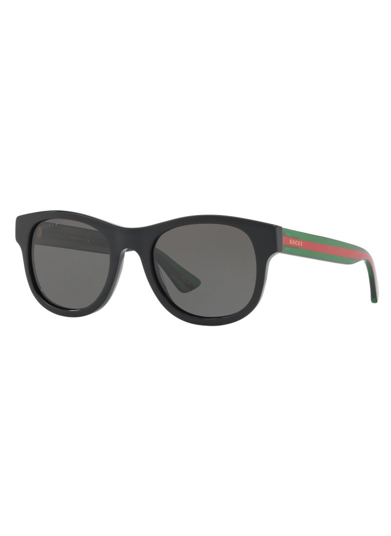 Gucci Men Black Square Sunglasses with Grey lenses GG0003S 006 52mm - Image 1