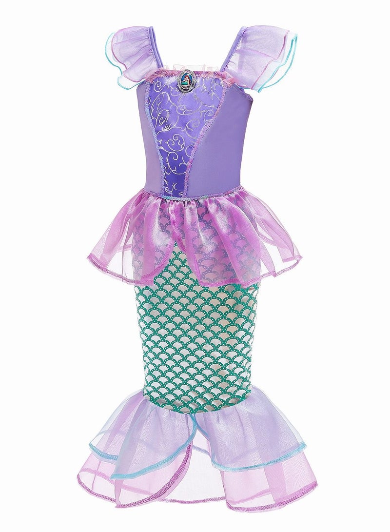 Mermaid Princess Dress up Girls Mermaid Dress Kids Cosplay Halloween Costume Fashion Party Dress - Image 1