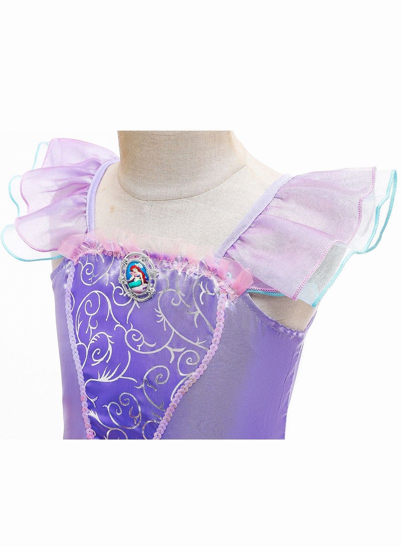 Mermaid Princess Dress up Girls Mermaid Dress Kids Cosplay Halloween Costume Fashion Party Dress - Image 3