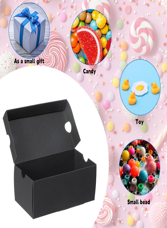 Bornerwhite 24 Sets Mini Shoe Gifts Boxes Mini Sneaker Boxes 4.7x2.5x2 Small Shoe Cases Cardboard Sports Theme Small Gift Case with Writable Label Birthday Party Favor for Candies Cookies Snacks Black - Image 4