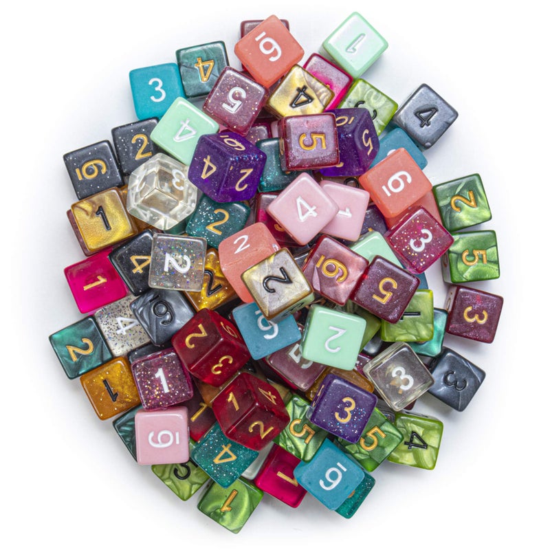 Wiz Dice Bulk Random Polyhedral Dice D625 Pack Polyhedral Role Playing Dice in Unique Colors DND Accessories for TTRPG Dice Games Ideal Roleplaying Game Dice - Image 2