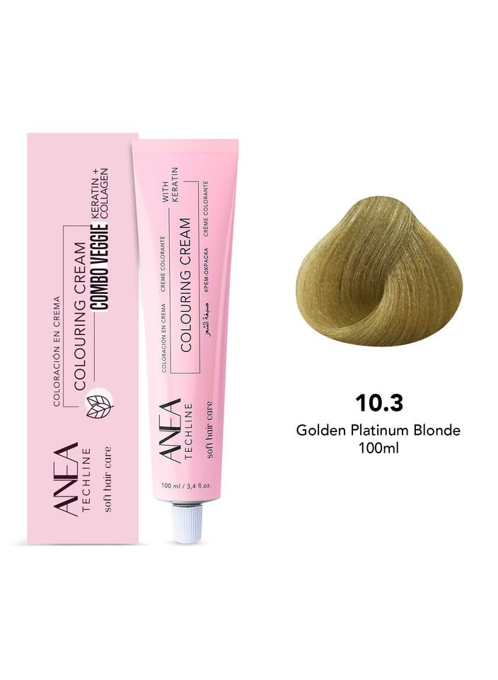 ANEA TECHLINE Anea Colouring Cream 100ml 10.3 Golden Platinum Blonde