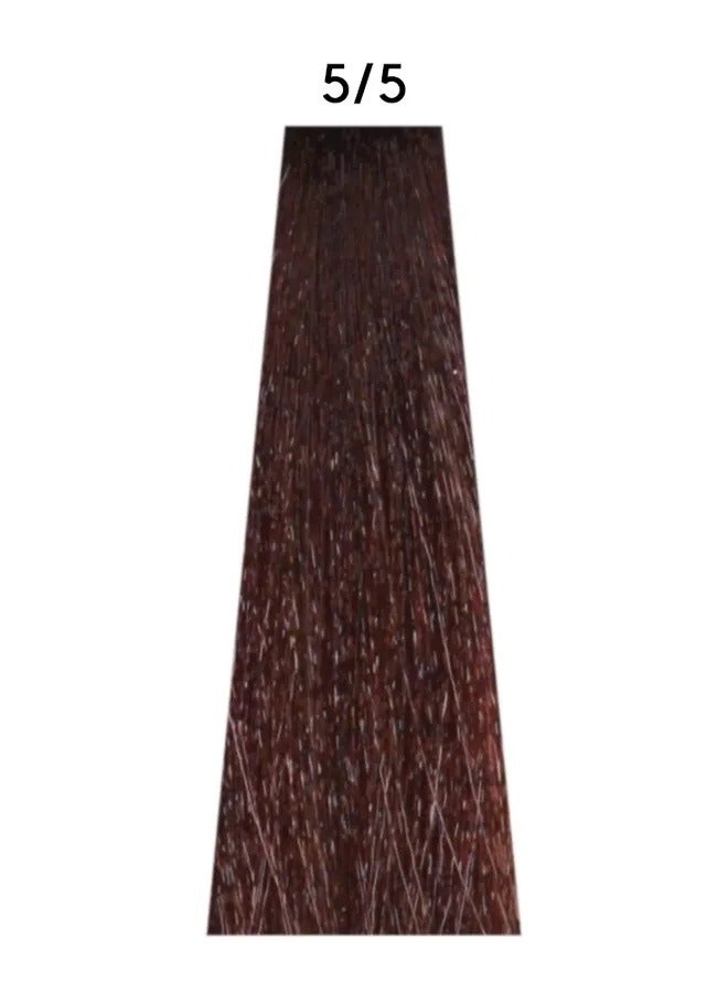 ALTER EGO Technofruit Hair Color 5/5 A Permanent Hair Coloring Cream Enriched With Garcinia Mangosteen Light Chestnut Mahogany 100 - Image 2