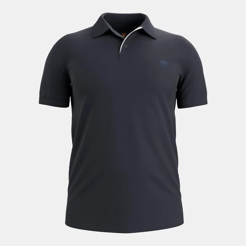 Timberland Blue Men's Millers River Stretch Polo Shirt for Men | Best Price UAE