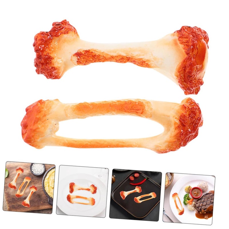 Simulation Chicken Leg Wings Bone Model Kitchen Decor Photography Props - Image 3