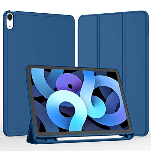 iMieet iPad Air 11 Inch Case M3(2025) / M2 (2024), iPad Air 5th/4th Generation Case 2022/2020 10.9 Inch with Pencil Holder,Trifold Stand Smart Case with Soft TPU Back(Navy Blue) - Image 2