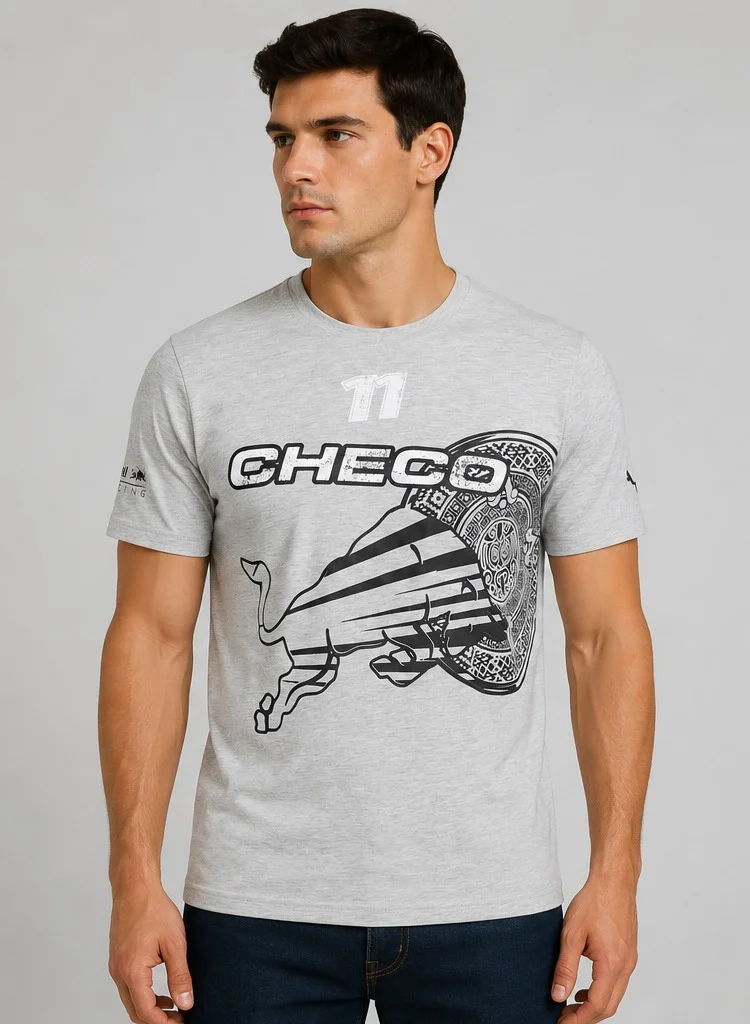 Red Bull Red Bull Racing F1 Sergio Checo Perez Men's Logo #11 Graphic T-Shirt