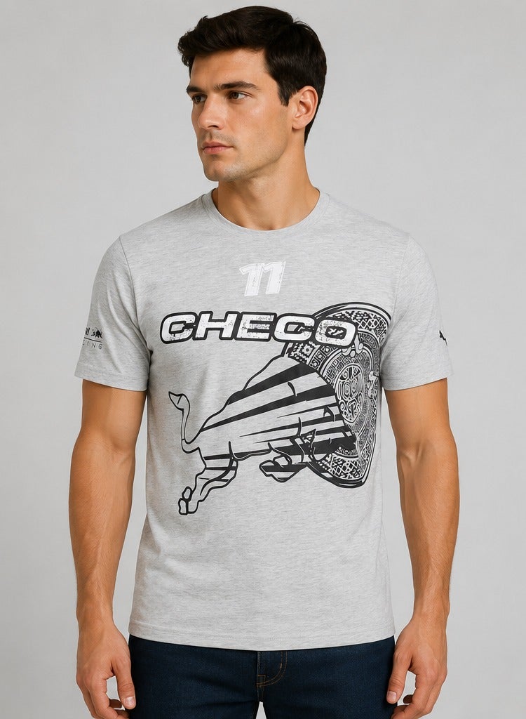 Red Bull Racing F1 Sergio Checo Perez Men's Logo #11 Graphic T-Shirt - Image 1