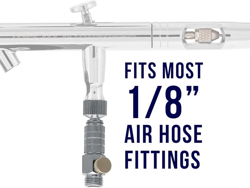 Master Airbrush Quick Release Disconnect Coupler with Airflow Adjustment - Image 2