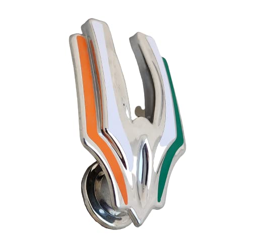 PRIGAN Chrome Eagle Wing Style Car Front Hood Bonnet Emblem Badge Ornament (ABS) (Tricolour) - Image 3