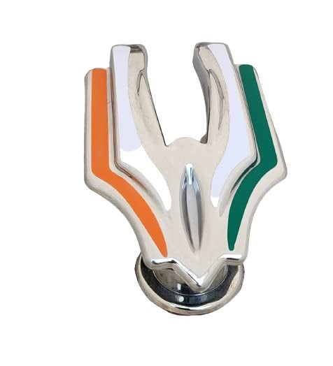 PRIGAN Chrome Eagle Wing Style Car Front Hood Bonnet Emblem Badge Ornament (ABS) (Tricolour) - Image 2