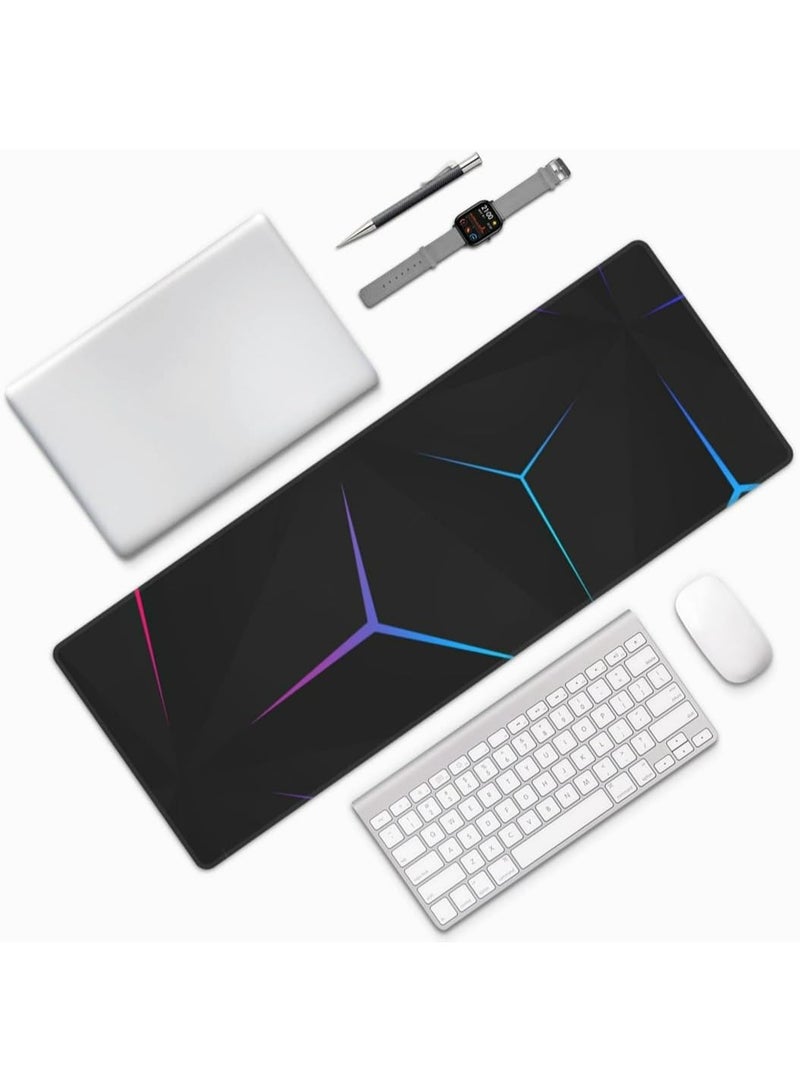 Gaming Laptop Mouse Pad Gaming Mouse Pad Big Desk Pads PC Keyboard Non-Slip 800 * 300 * 3mm Thicker Supper Rubber Table Mat Mouse Pads Edges Design for mouse and keyboard,gaming home and working office - Image 4