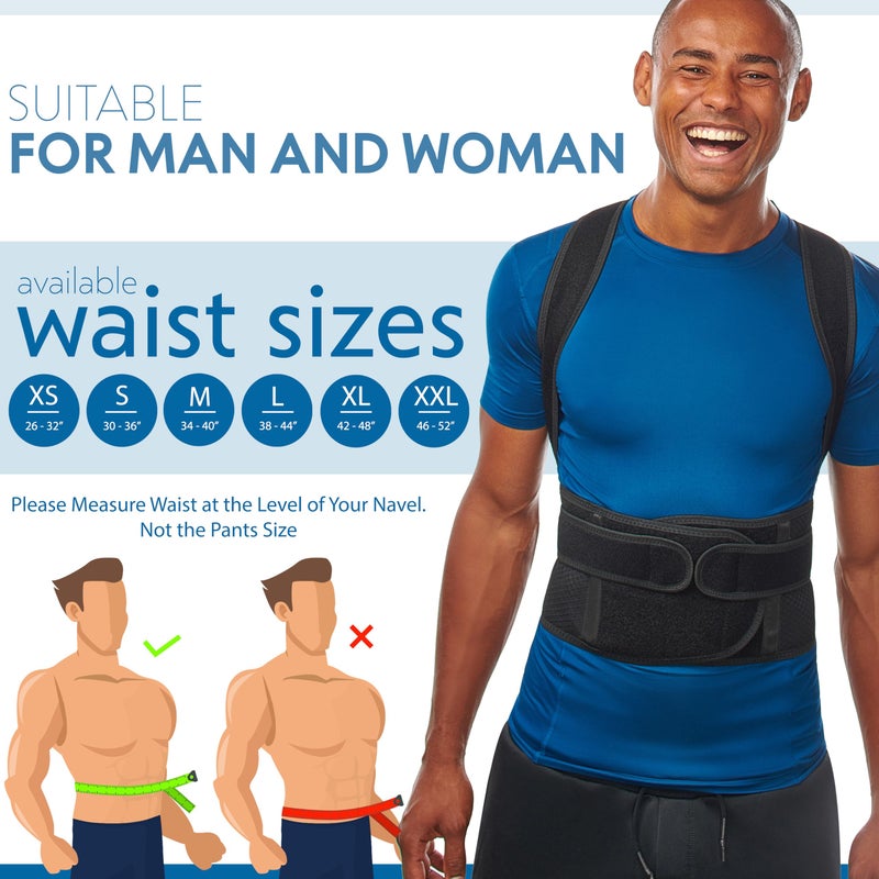 Selbite Posture Corrector for Men and Women - Back Brace for Upper and Lower Body Support - Adjustable Straightener with Pain Relief and Muscle Memory (X-Large) - Image 5