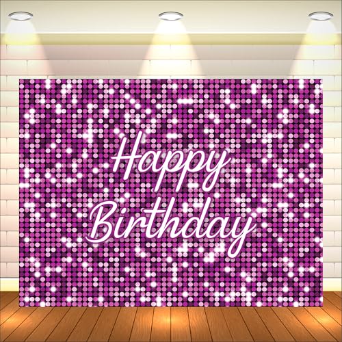 Party Baazaar Pink Birthday Backdrop 5x4 Ft | Backdrops for Decoration | Birthday Decoration Backdrop | Banner for Kids Theme Party - Image 1