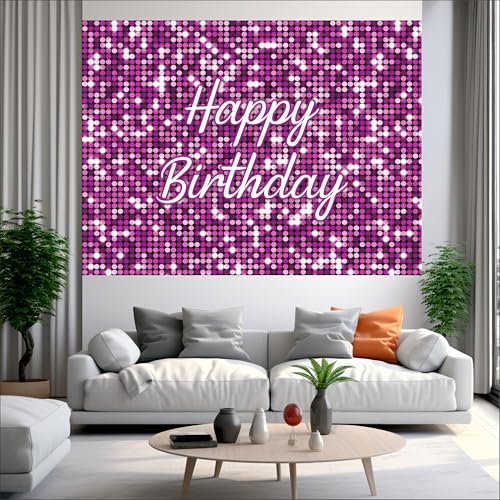Party Baazaar Pink Birthday Backdrop 5x4 Ft | Backdrops for Decoration | Birthday Decoration Backdrop | Banner for Kids Theme Party - Image 2