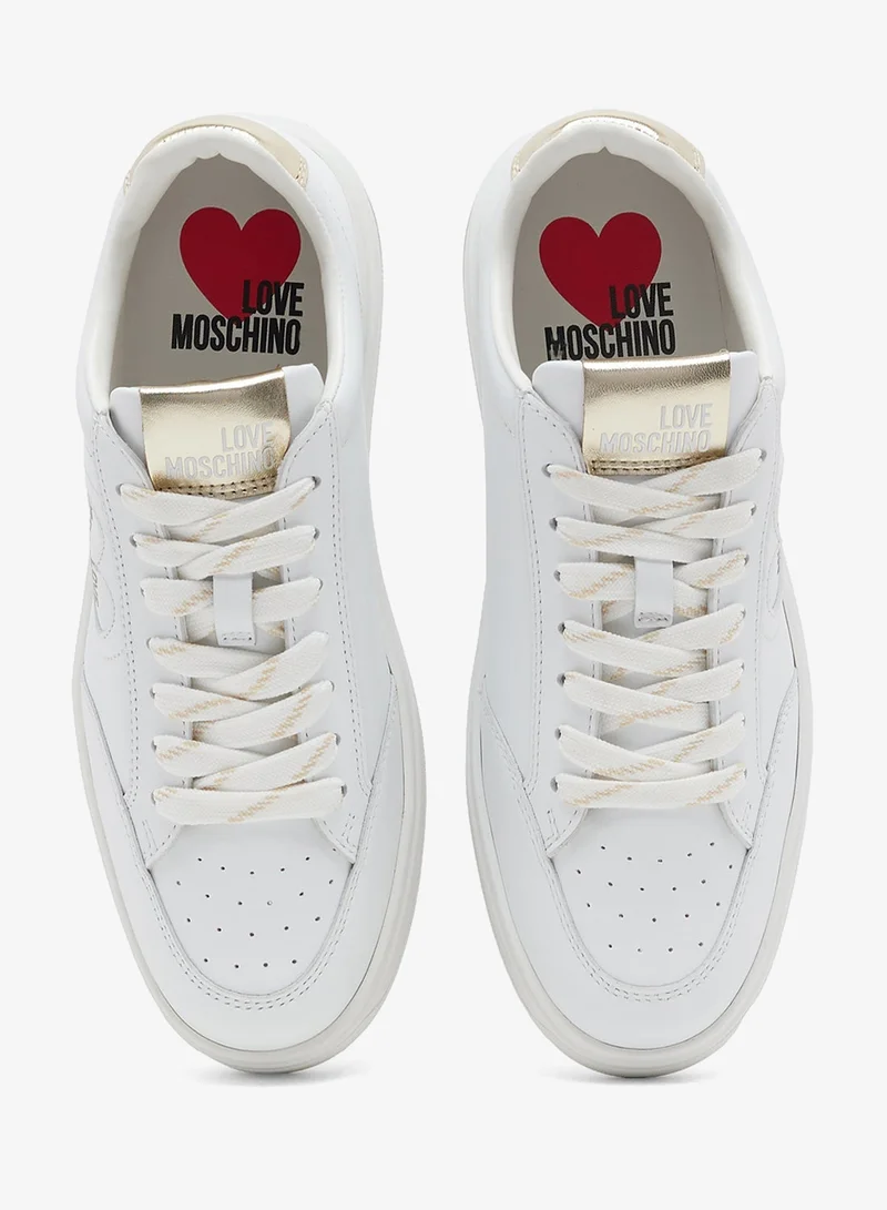 Love Moschino  Logo Low Top Sneakers for Women | Best Price UAE