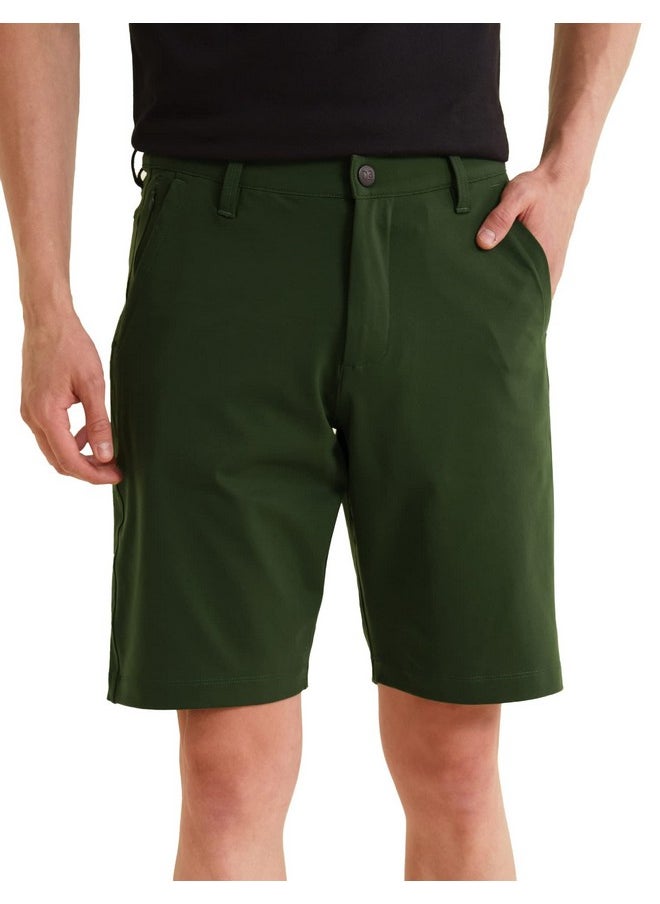 DaMENSCH DAMENSCH Men's Regular Shorts (Dam-FSHT-RLN-XL_Green_XL)  - Image 1