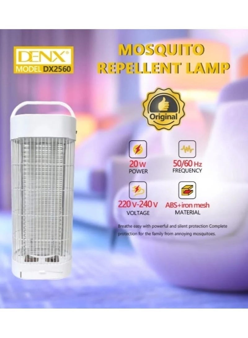 Denx Mosquito and insect catcher inside and outside the home, 20 watts, using electric shock and LED lighting, 50/60 Hz - 220V - 240V - Image 2