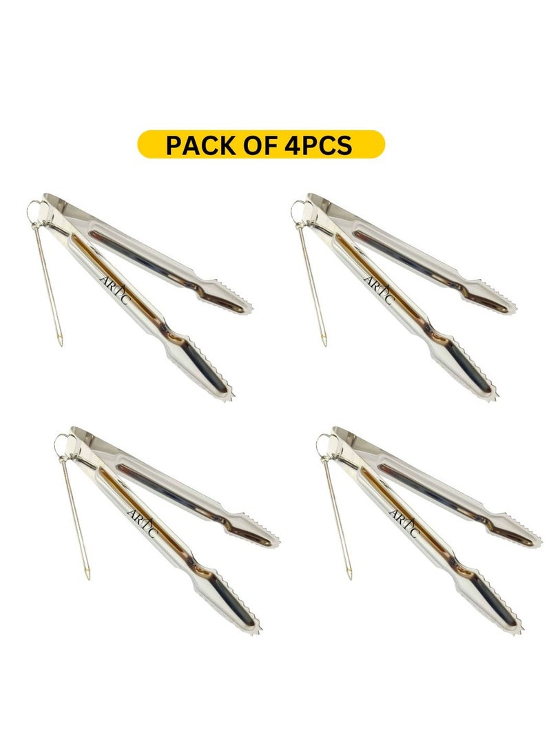 ARTC ARTC Stainless Steel Mini Ice And Charcoal Tong For Restaurants, BBQ, Outdoors, Camping And Home use  - Image 4