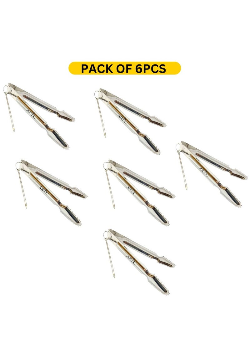 ARTC ARTC Stainless Steel Mini Ice And Charcoal Tong For Restaurants, BBQ, Outdoors, Camping And Home use  - Image 5