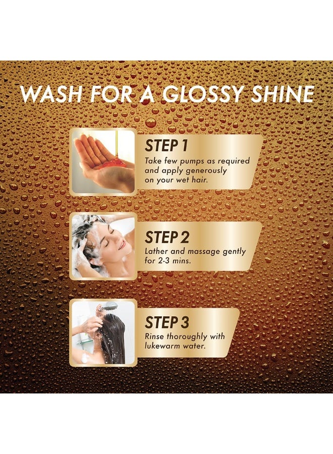 Streax Serum Shine Shampoo, 490ml |Shampoo for Frizzy and Dry Hair |Mildy everyday |for Women & Men,Paraben-Free with Silicon Boosters & Vit B5 | For Smooth & Shiny Hair - Image 4