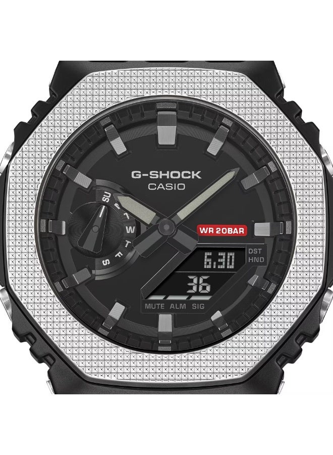 Casio G-Shock GM-2100BM-1A Analog Digital Men's Watch Black Ion Plated Bezel 200M Water Resistant - Image 3