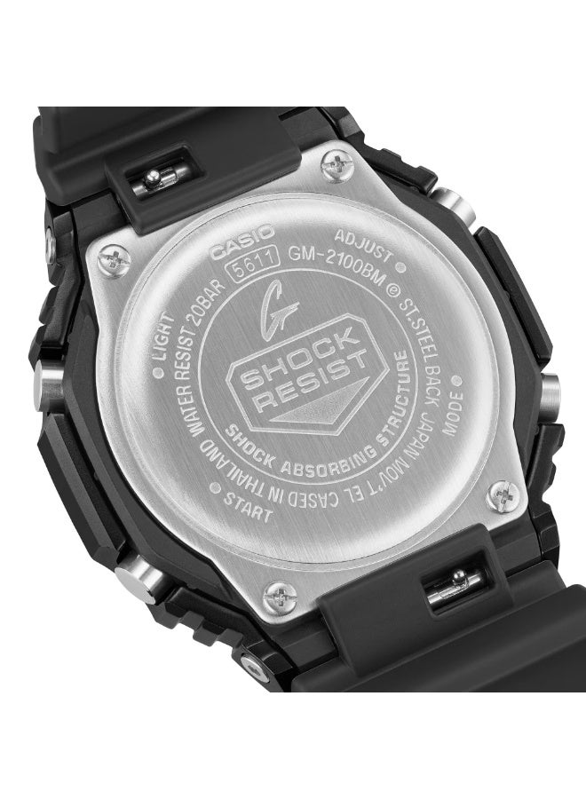 Casio G-Shock GM-2100BM-1A Analog Digital Men's Watch Black Ion Plated Bezel 200M Water Resistant - Image 5