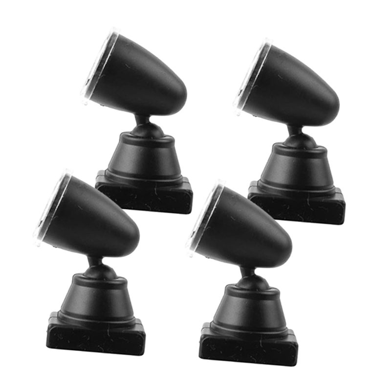 Mini Train Model Signal Lamps Set Of 4 Tabletop Spotlight Decor For DIY Layouts - Image 2