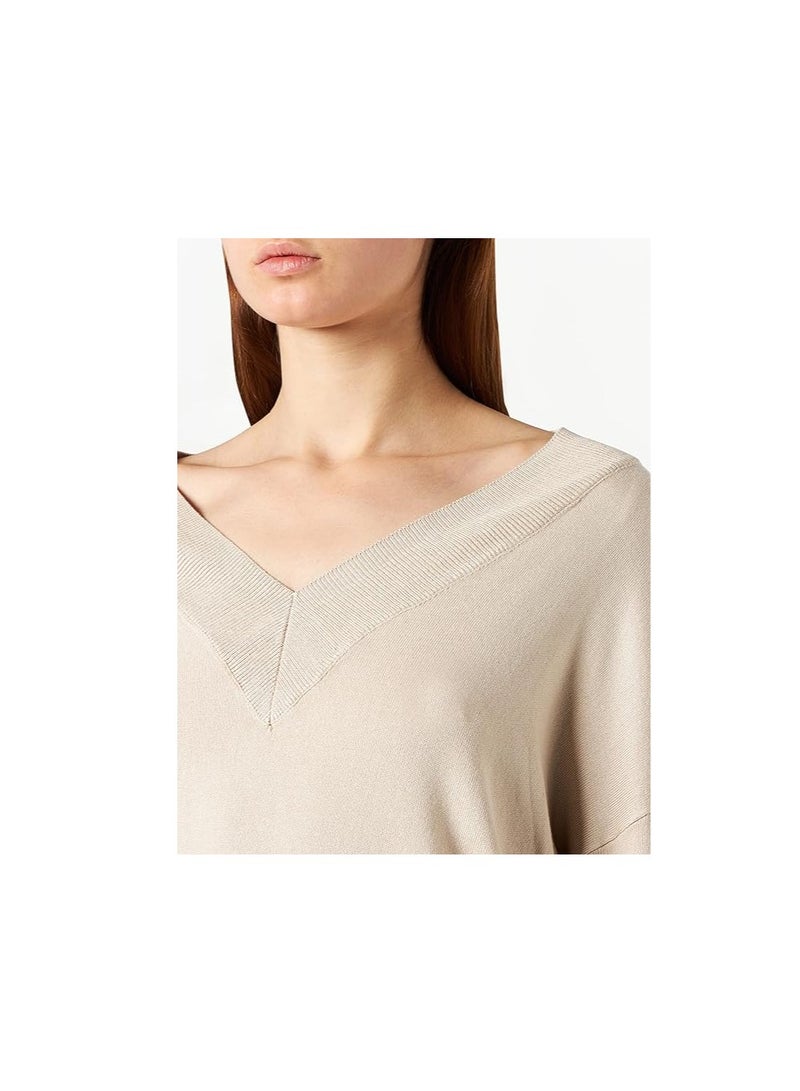 اونلي بلوفر ONLLILLLIES للسيدات فقط برقبة على شكل حرف V مقاس L/S - Image 3