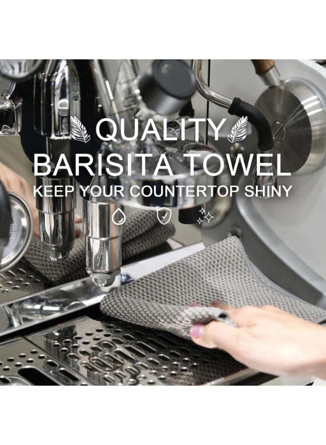 كوفوز 6 جهاز كمبيوتر شخصي ميكروفايبر باريستا المناشف ، باريستا تنظيف القماش ، آلة القهوة تنظيف القماش مثالية لتنظيف غسيل الأطباق آلة الإسبريسو تنظيف المنزل - Image 4