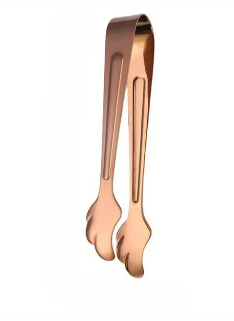 Sugar Tongs, Leaf Shell Head Design, Premium 304 Stainless Steel, Mini Ice Tongs, Kitchen Tongs, Forceps for Daily Use, Baking Tongs