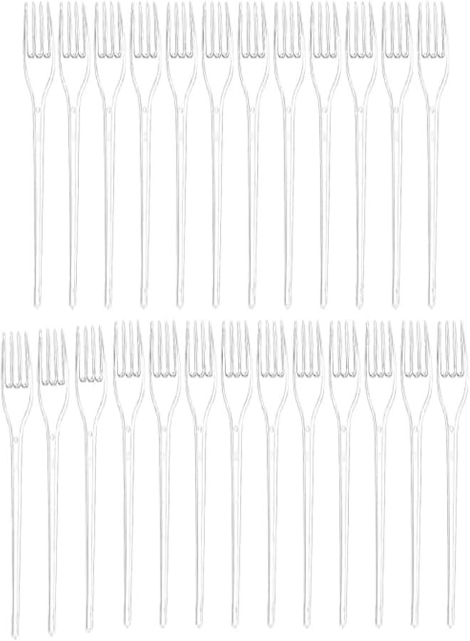 SILA Sylla plastic forks, 25 count - clear