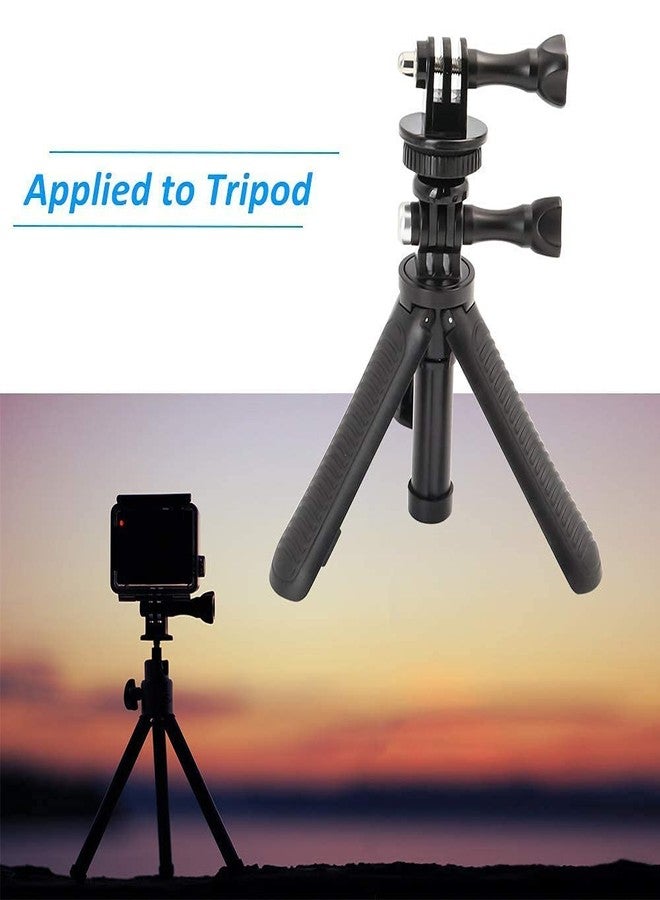 OAHU Tripod Mount Adapter Compatible with GoPro Hero 8, 7, 6, 5, 4, Session, 3+, 3, 2, 1, Hero (2018), Fusion, DJI Osmo, Sjcam, Xiaoyi Action Cameras - Image 5
