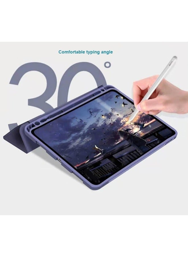 راكسوم غطاء ذكي رفيع لجهاز iPad الجيل العاشر (2022) - حافظة واقية مقاس 10.9 بوصة مع حامل قلم وحامل ثلاثي الطي  - Image 3